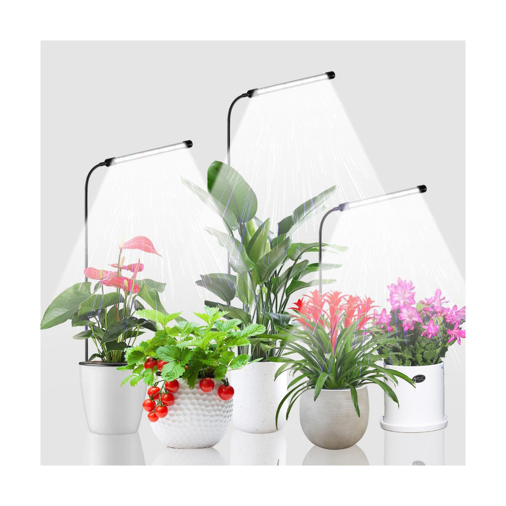 Grow Light for Indoor Plants Growing, 6000K Full Spectrum Gooseneck Plant Lamp for Seedings Succulents Small Plants