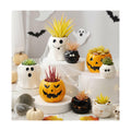 DoubleFill 8 Pcs Halloween Ceramic Succulent Planters Small Flower Pots