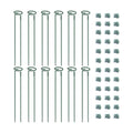 4.5mm Adjustable Length Plant Stake, Assembled (12 or 24 inch) Outdoor and Indoor Plant Support Poles for Flowers