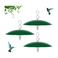 13" Bird Feeder Rain Cover,Bird House Dome,Hummingbird Feeder Guard, Proof for Shepherd's Hook Outdoors,Smart Birds Feeder's Umbrella(Green), 3Pack