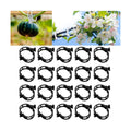 Plant Support Clips Reusable Garden Clips, Secured Plastic Plant Clips, Tomato Support Clips for String Trellis for Climbing Plants Outdoor Indoor Plant Flowers Stem Vine Fixing Clips (50, Black)