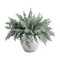10 Pcs Artificial Christmas Snow Pine Branches Faux Xmas Decoration Sprigs