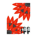 2 Pack Connectable C6 Christmas String Lights Outdoor 200 LED 66FT Red
