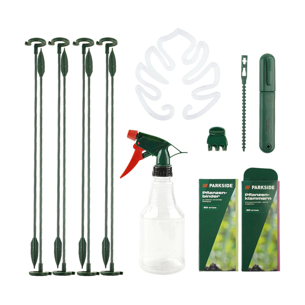 5Pack Plant Support Structures, 11'' Twig Plant Sticks with Orchid Clips Mini Scissors & Twist Ties, Flower Stakes for