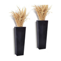 2PCS Wood Wall Planter for Indoor Plants, Wooden Hanging Planter for Dried Flowers and Artificial Greenery