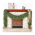 Lifelike Touch Artificial Cedar Garland for Christmas Decor(9 FT,2 PCS)