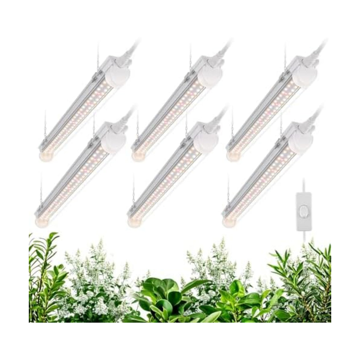 Bstrip T8 Grow Light, 1.4ft 108W (6x18W) for Indoor Growing, 3467K