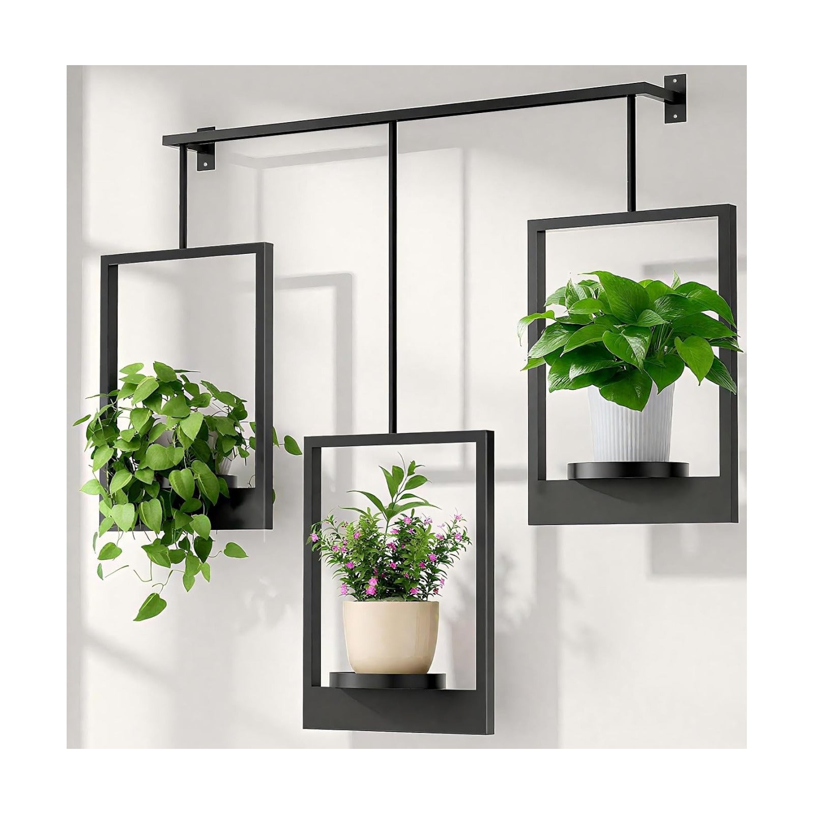 Wall Planters for Indoor Plants Wall Plant Holder Frame Plant Wall Hanger Window Plant Hanger for Livingroom Entryway