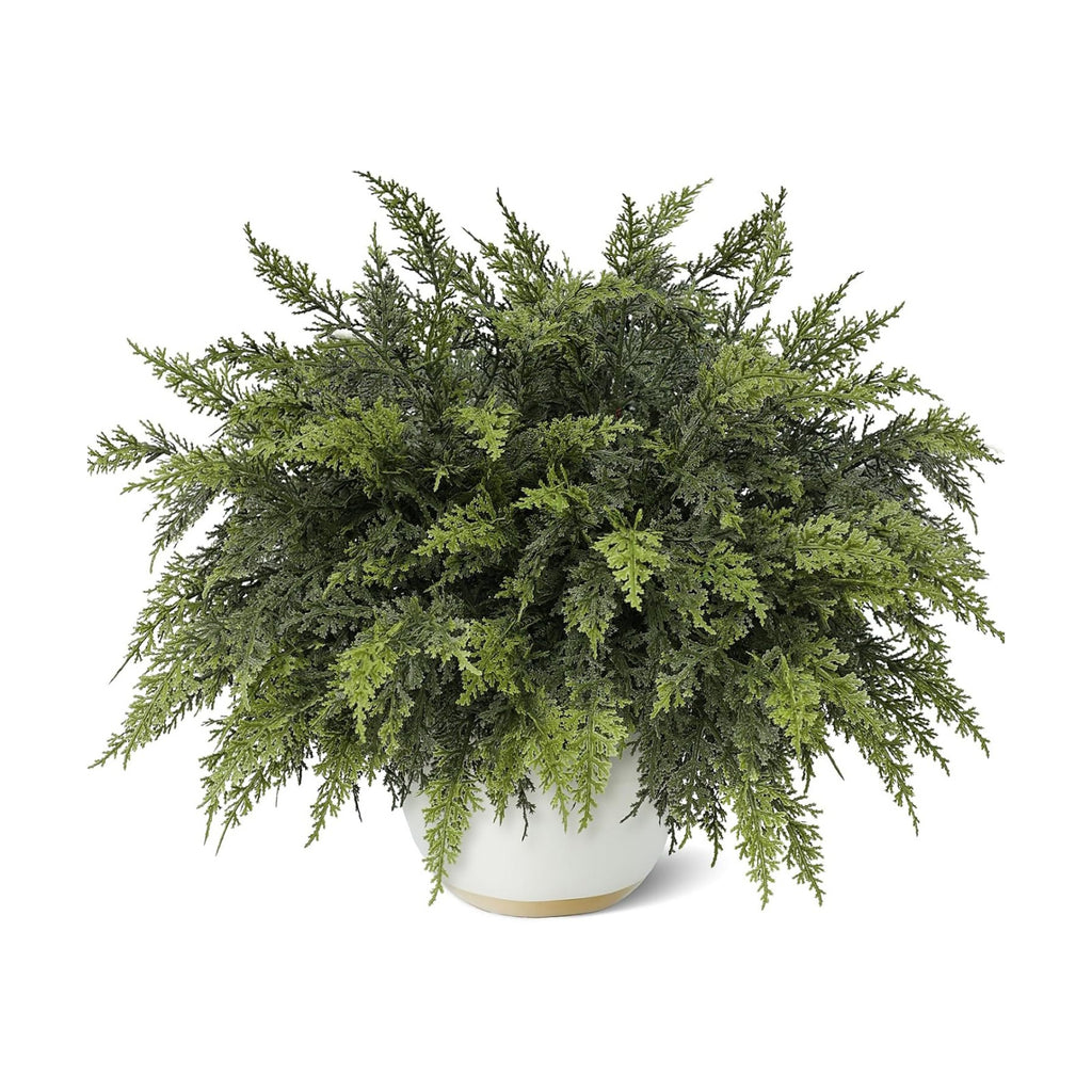 48 Pcs 18"Christmas Artificial Lifelike Touch Cedar Branches for Vase Decor