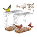 2PCSchunhai Clear Bird Feeder for Window