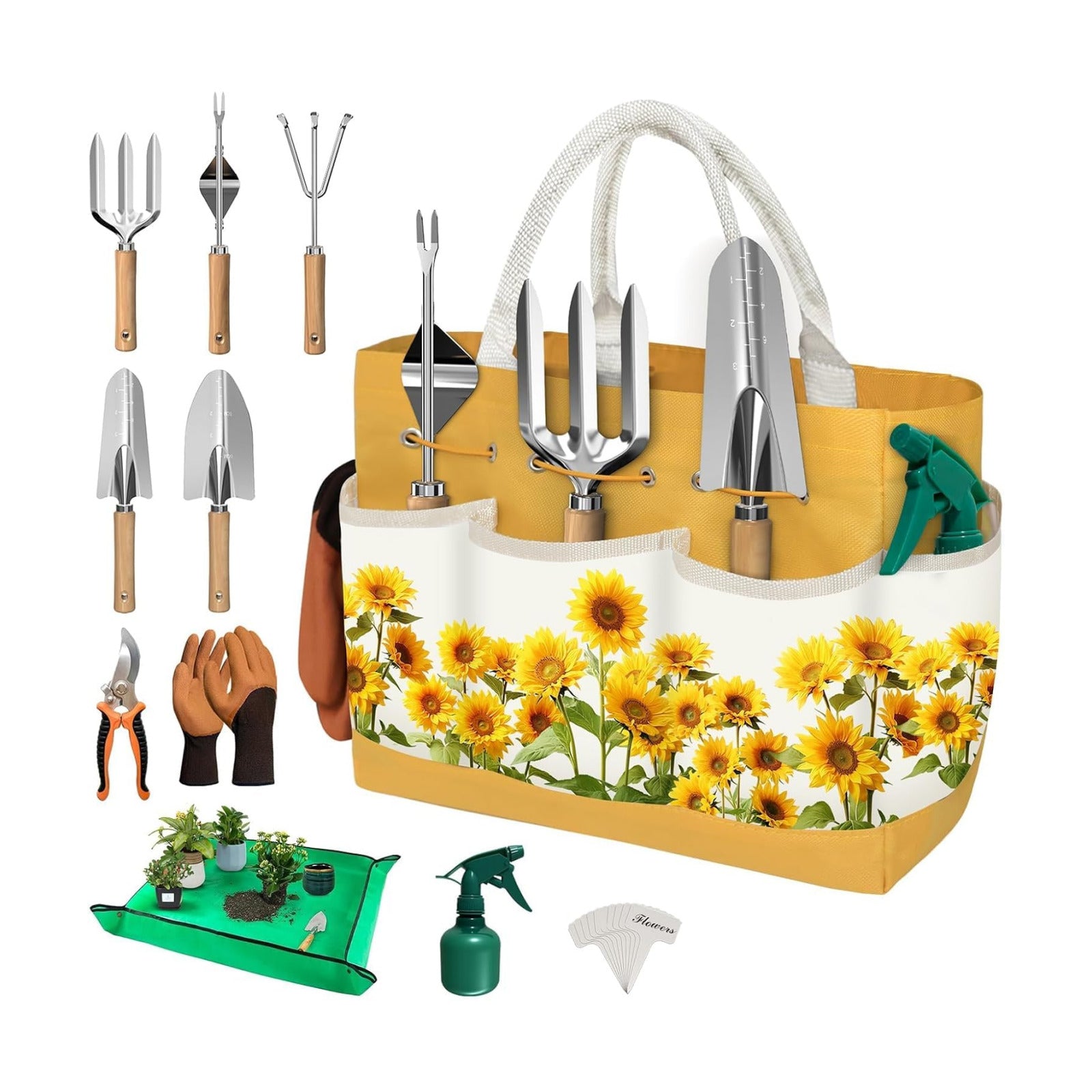 22Pcs Gardening Tools Set for Women Heavy Duty Garden Hand Tool Kit,Birthday Gifts for Mom Wife Grandma