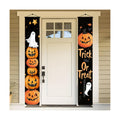BlissYard Halloween Porch Banner 12x71 Inch Trick or Treat Door Sign Jack O Lantern Pumpkin Outdoor Hanging Decoration Happy Halloween Vertical Yard Flag for Home Party Entryway