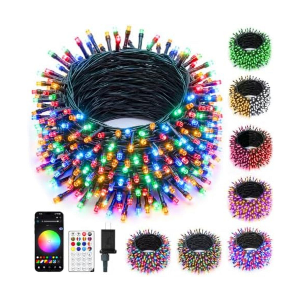 Minetom 82ft 250LED Smart Color Changing Christmas Halloween Tree Lights