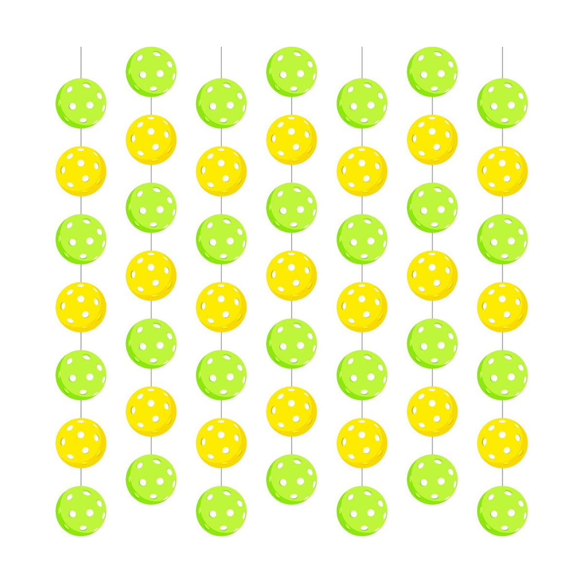 Xinnun 8 Pcs Dinkball Party Decorations Funny Paddle Sport Garland