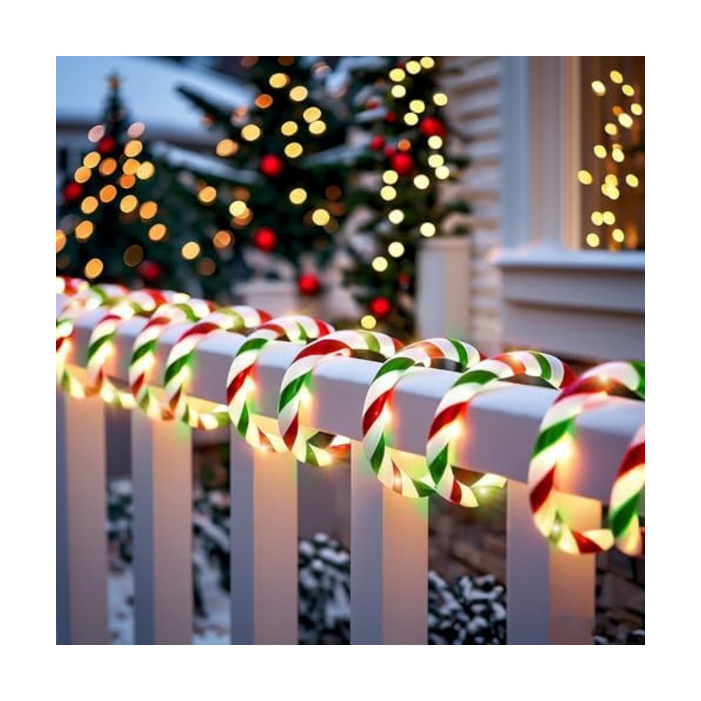 Vigdur Candy Cane Rope Lights Outdoor, 33FT 360 LEDs Christamas Rope Lights