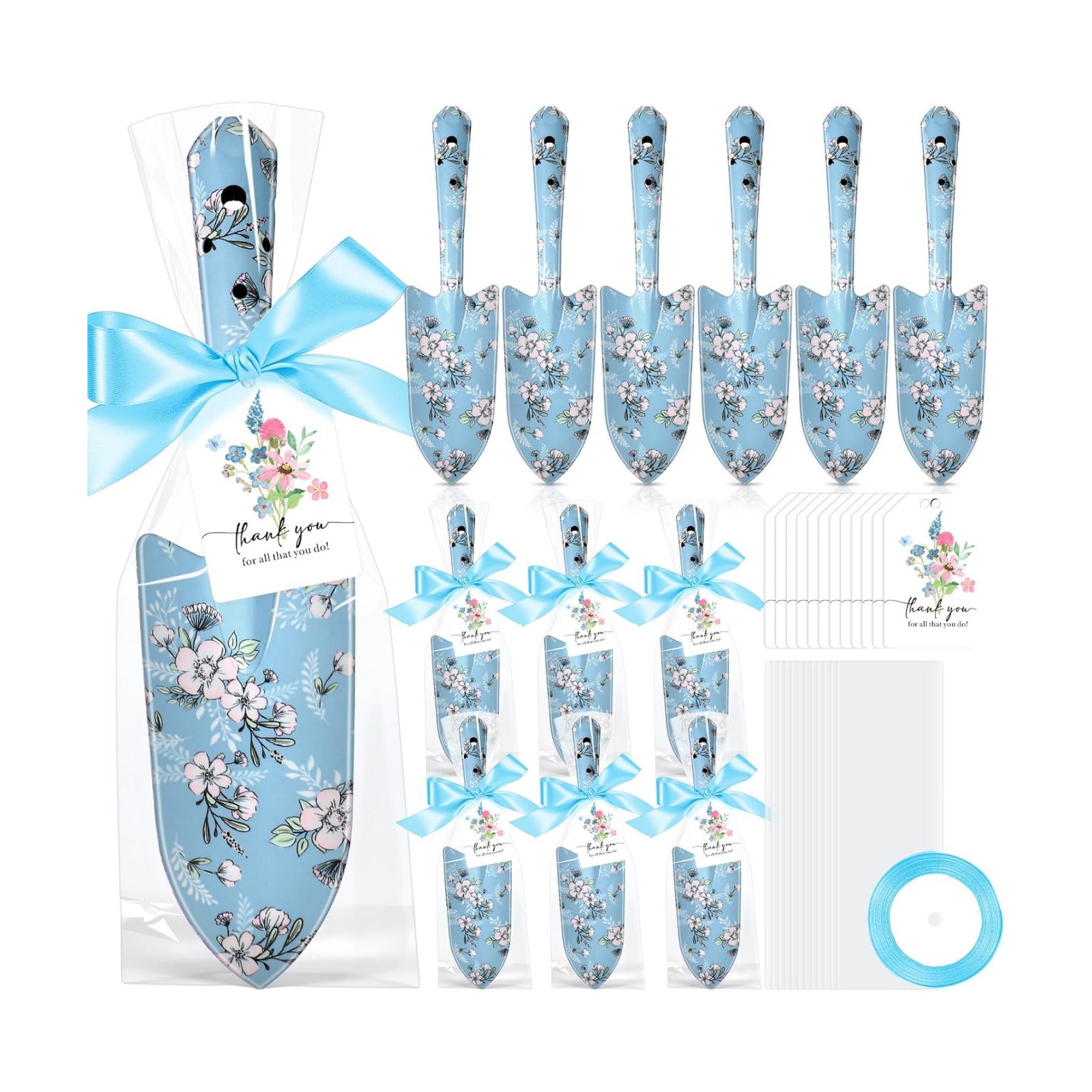 Capoda 12 Sets Floral Garden Shovels Bulk Gardening Gift for Women Garden Tools Floral Hand Heavy Duty Christmas