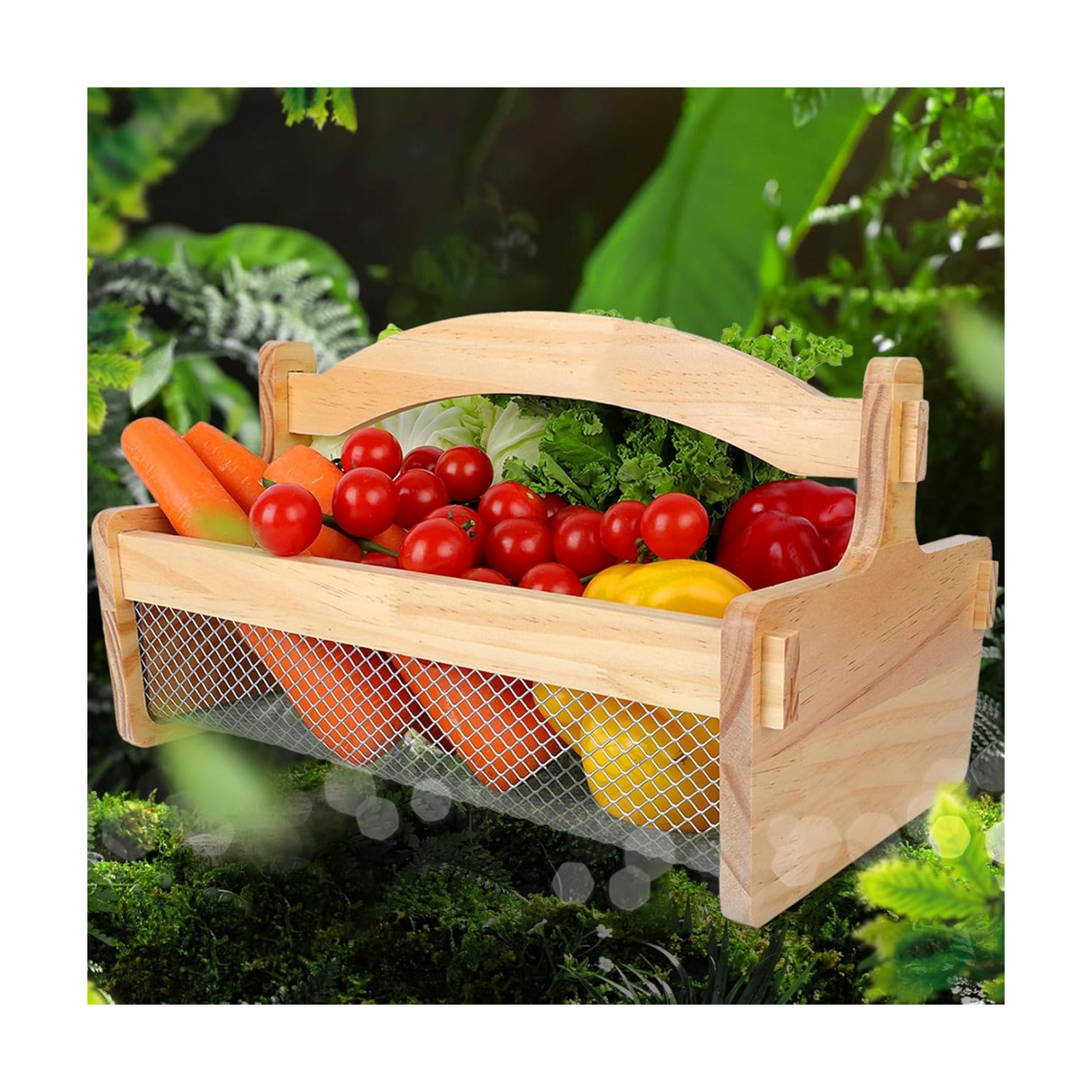 Large Garden Hod Harvest Basket for Vegetable Gardening and Harvest Gathering or Farmhouse Decor,Picnic Basket Garden