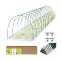 RIFNY 72 PCS Garden Hoops for Raised Beds, Greenhouse Hoops for Row Cover | Long Grow Tunnel, Rust-Free Fiberglass