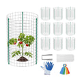 10 Set Plant Protectors from Animals, Galvanized Plant Cages for Outdoor | 12" x 16" Metal Wire , Dual-Secure with