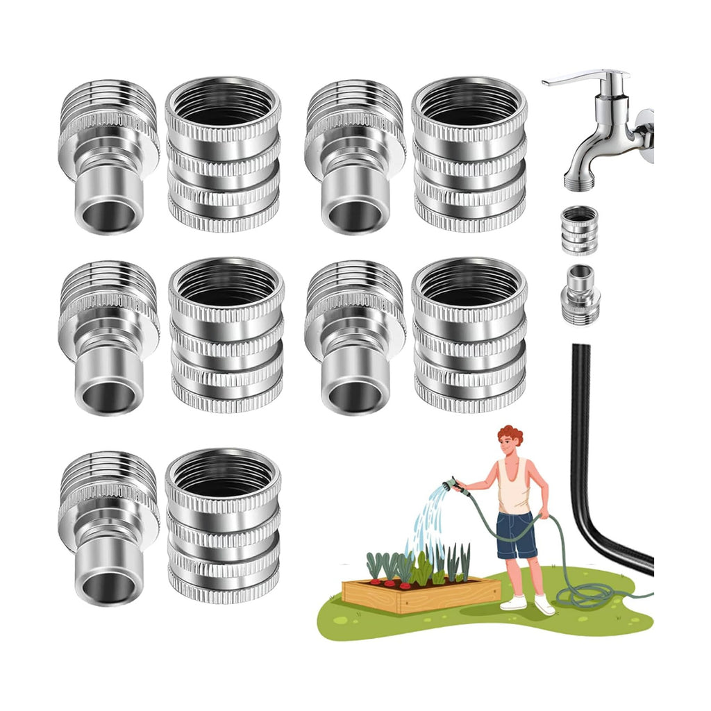 2027 New Water Hose Quick Connect [UNIVERSAL FIT] 5 Pack - Stainless Steel Garden Hose Quick Connector - Durable Garden