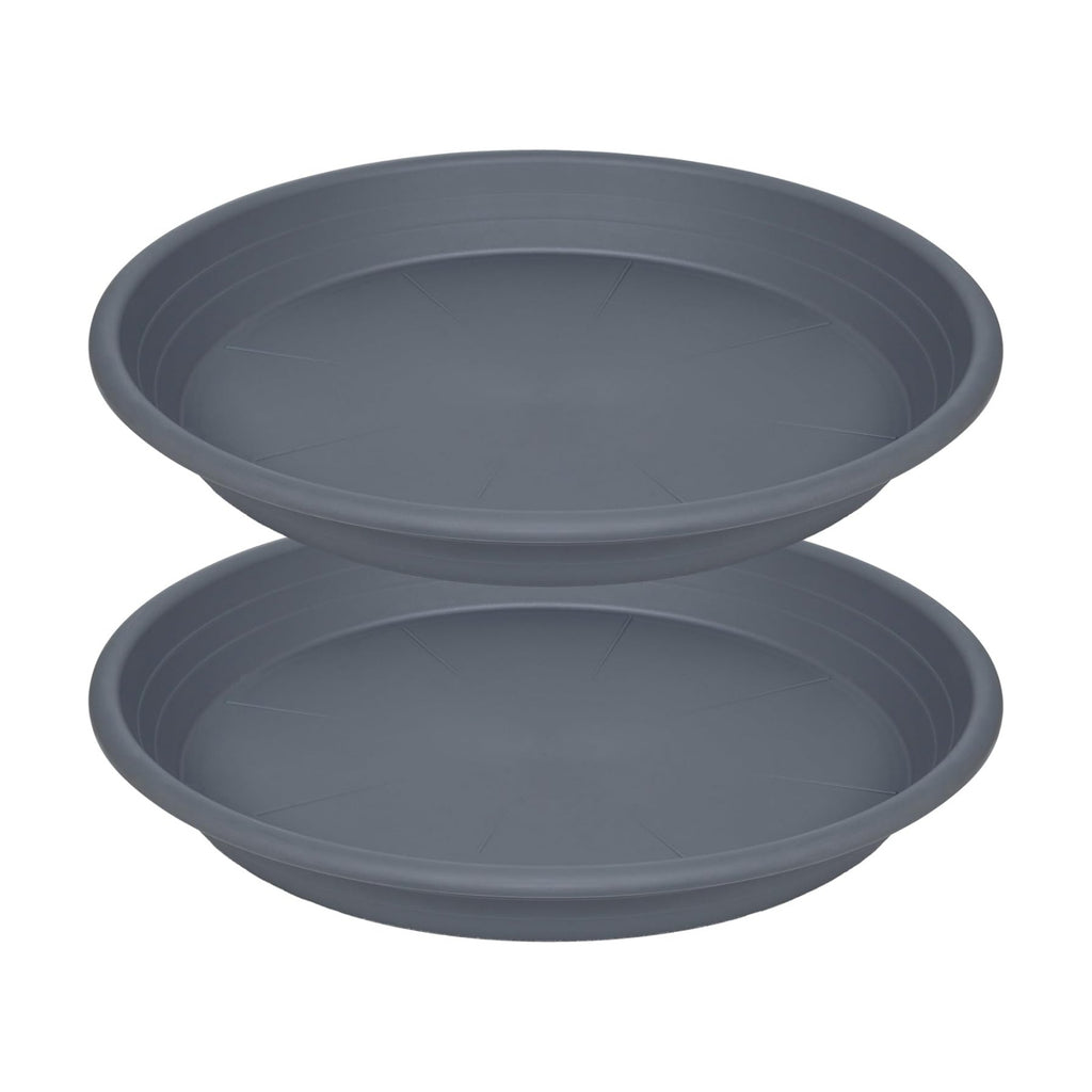 2 Pack of 19 inch Plant Saucer, Large Plant Tray, Heavy Sturdy Plant Drainage Tray for Indoors, Bird Bath Bowls, Sturdy