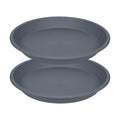 2 Pack of 19 inch Plant Saucer, Large Plant Tray, Heavy Sturdy Plant Drainage Tray for Indoors, Bird Bath Bowls, Sturdy