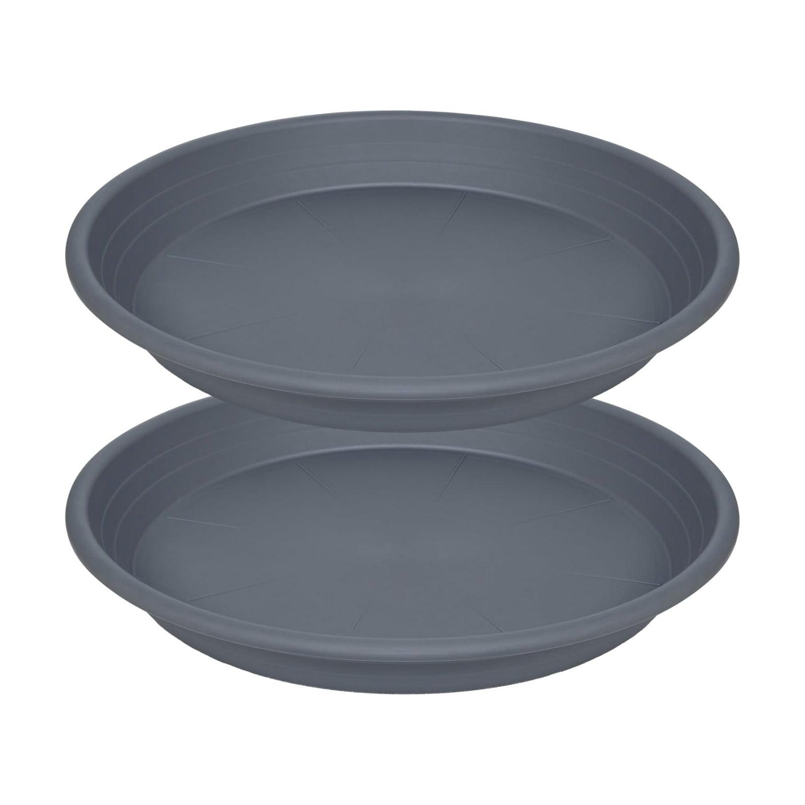 2 Pack of 19 inch Plant Saucer, Large Plant Tray, Heavy Sturdy Plant Drainage Tray for Indoors, Bird Bath Bowls, Sturdy