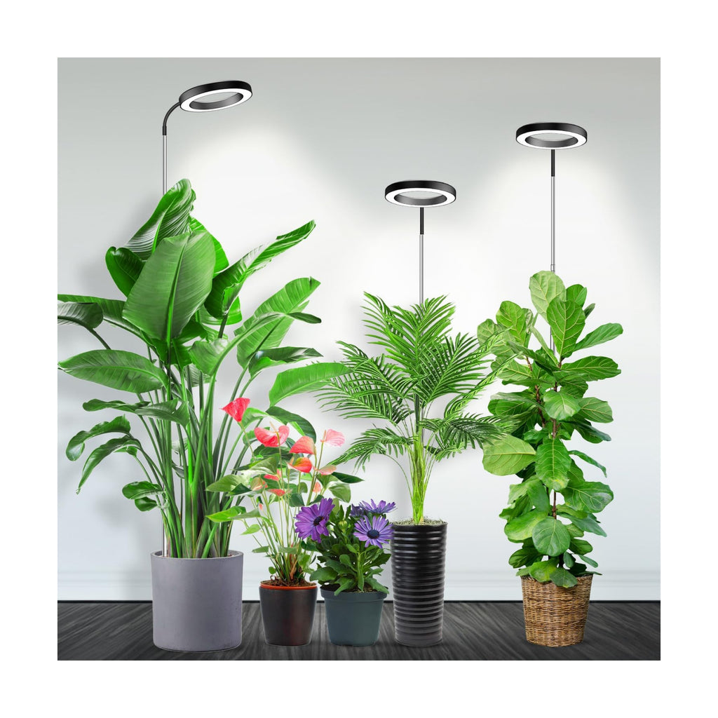 Plant Light, Full Spectrum Grow Light, 65'' Height Adjustable 3Pack | 6000K Grow Light, 3 Colors Modes, 5 Dimmable