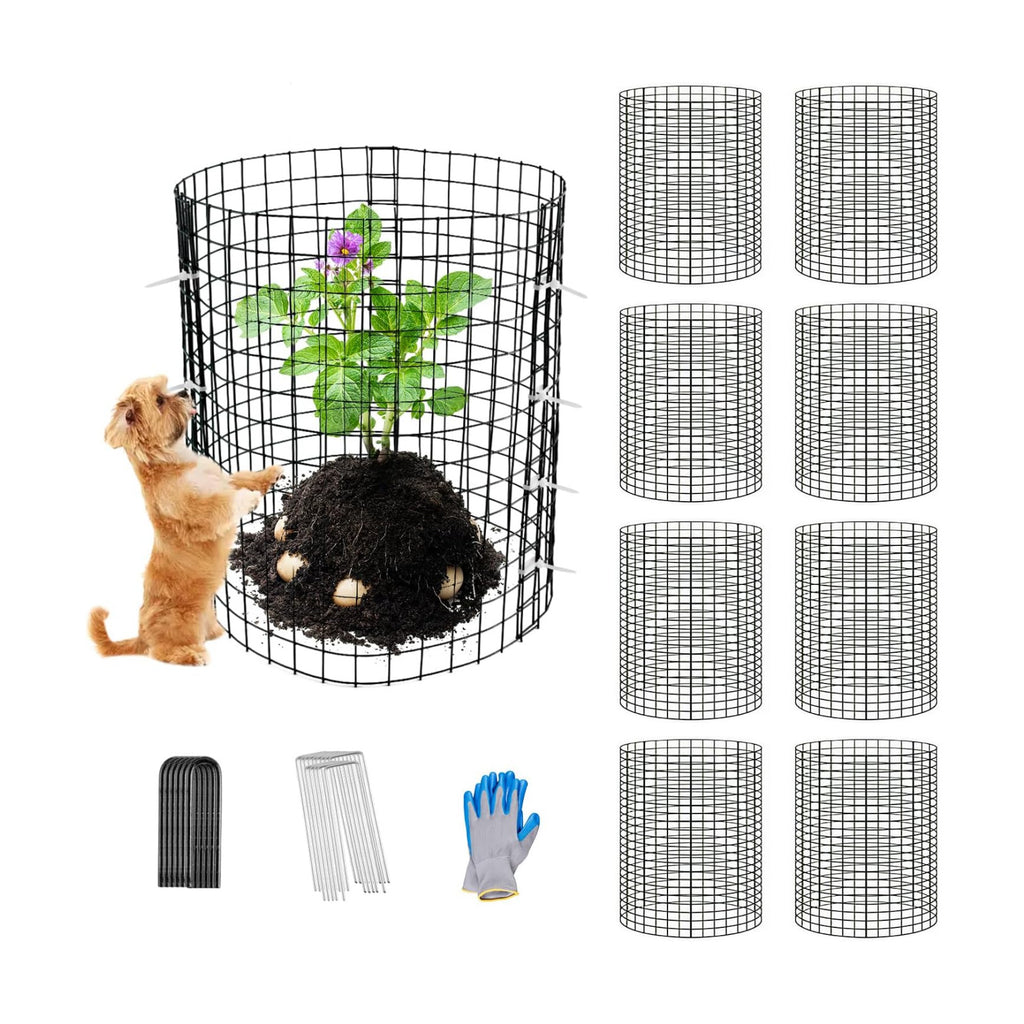 30 Pcs Plant Protectors from Animals,Protect Plants from Deer 10 Sets Metal Plant Cages Animal Intrusion Barrier Wire