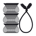 Shappy 36 Pieces Christmas Garland Ties for Banister Reusable, Black