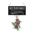 Vercraft Christmas Mistletoe Sign Holiday Hugs Hanging Decor