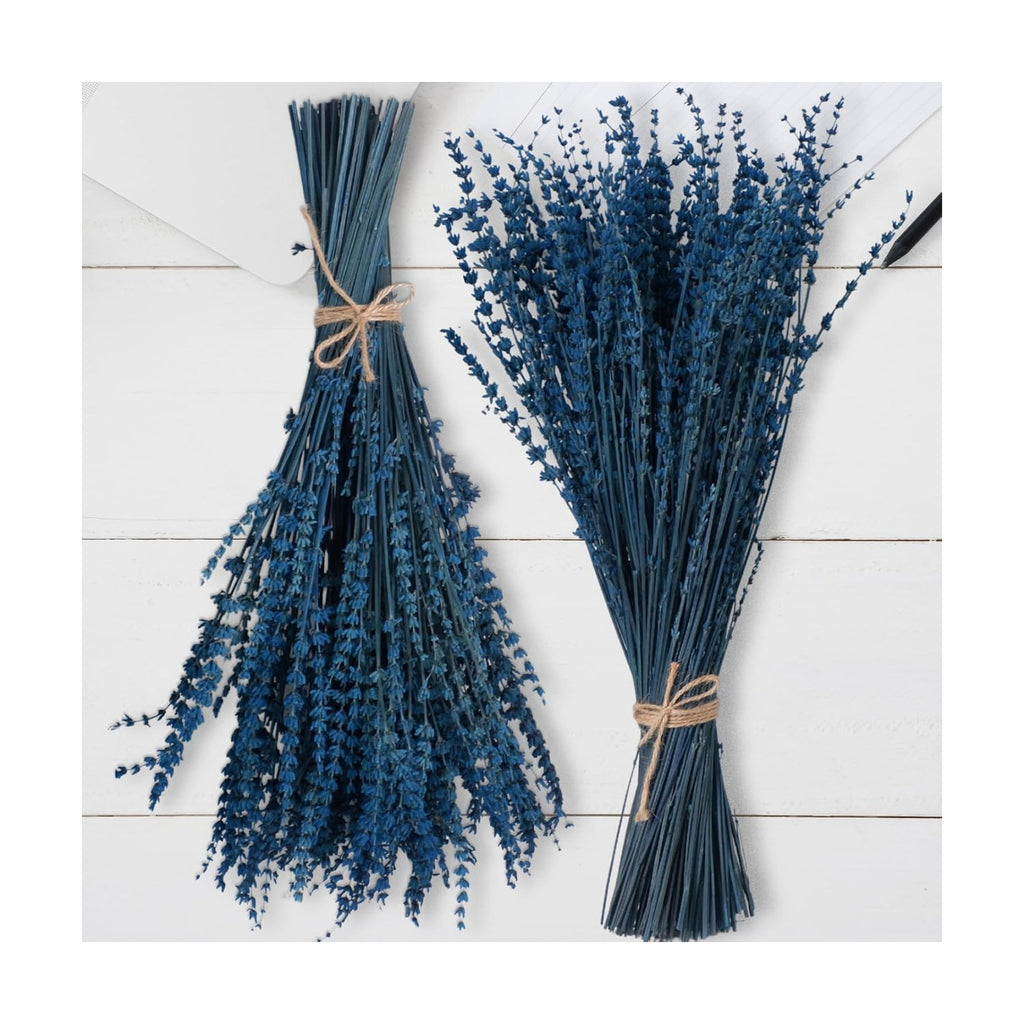 350 Stems Dried Blue Lavender Flowers for Vase Home Wedding DIY Decor