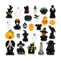 26 PCS Halloween Miniatures Figurines Resin Tombstones Figures Miniature Tombstones Miniatures Skeleton Pumpkin Ghost Ornaments for Halloween Party Favors Fillers Home Tabletop Decor