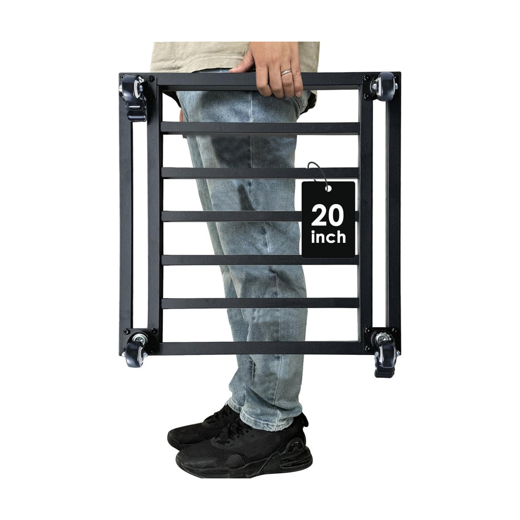 20" Square Plant Stand with Wheels Heavy Duty,Large Metal Plant Caddy Indoor Outdoor Use,Rolling Plant Dolly with