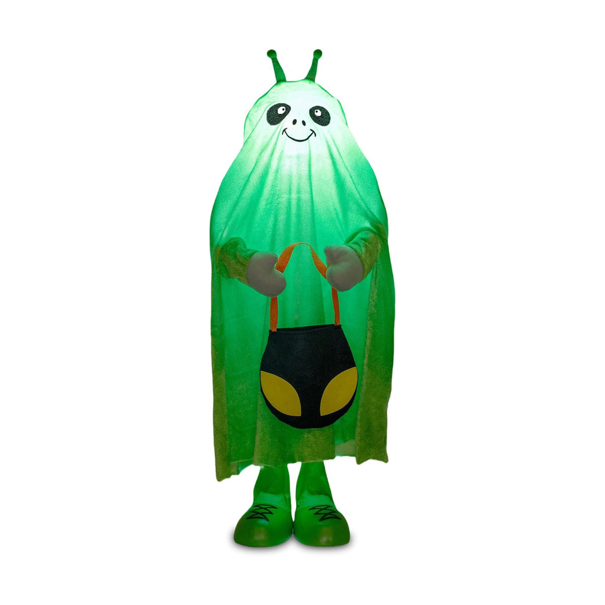 YUETJIN 32" Light Up Halloween Alien Décor, Standing Trick or Treat-Alien