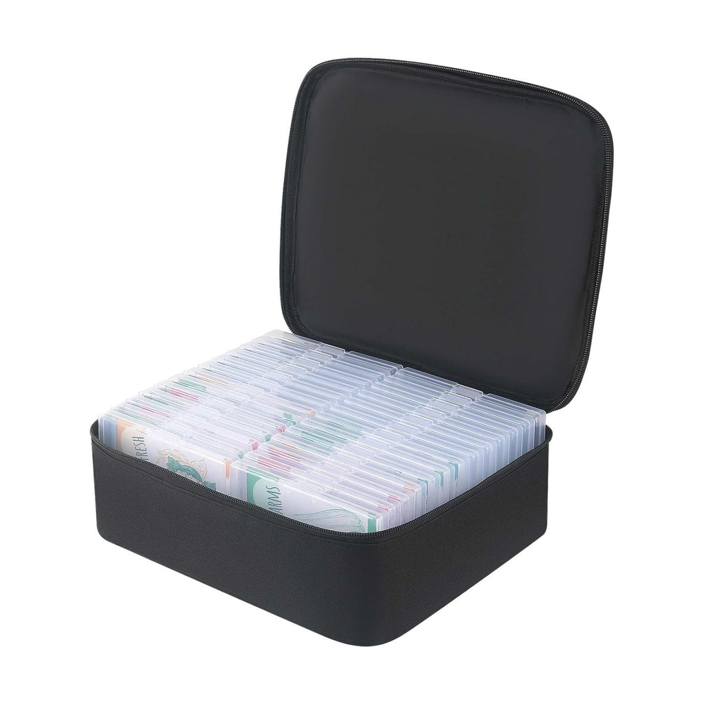 26 Slots Seed Organizer Storage Box with Labels, Large Capacity Oxford Cloth Seed Packet Organizer for Seed Packets