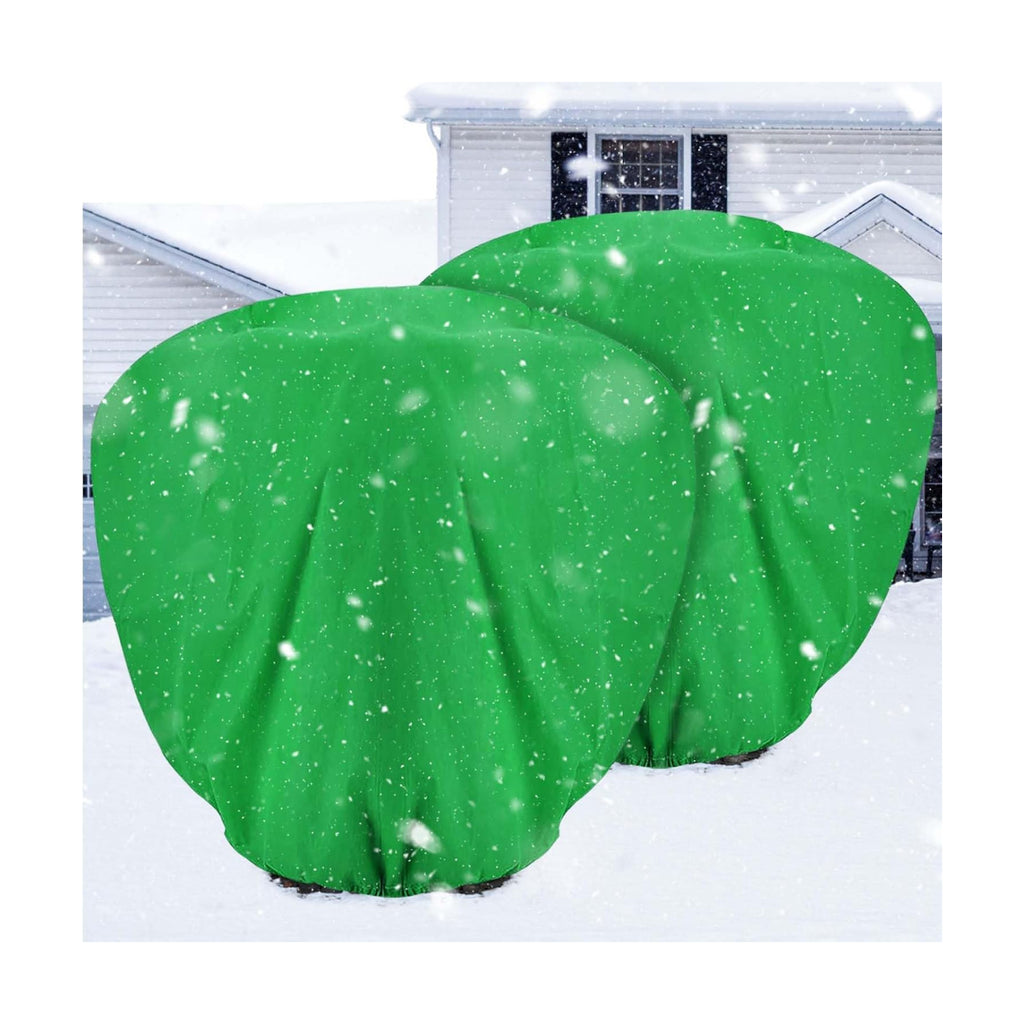 ANPHSIN 2 pcs 9.8ft x 9.8ft Extra Large Plant Covers Freeze Protection | Winter Shrub Plant Protection Bags, Frost
