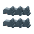 Kigeli 6 Pcs Resin Garden Pot Feet for Outdoor Planters 3 Inch Long 1.5 Inch Tall Flower Handmade Elevator Plant Feet
