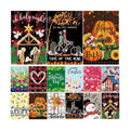 Seasonal Garden Flags Set of 12 Double Sided 12 x 18 Inch Yard Flags