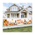 BlissYard Happy Fall Y'all Gnome Banner for Outside 118 x 20 Inch