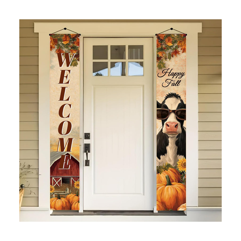 BlissYard Fall Porch Banner 12x71 Inch