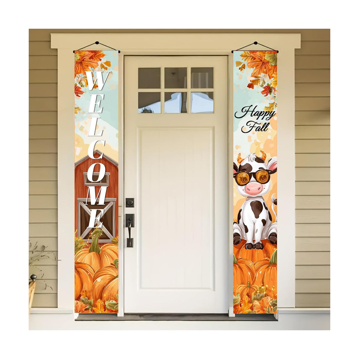 BlissYard Fall Porch Banner 12x71 Inch