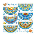 6 Pcs Oktoberfest Decoration Oktoberfest Fabric Bunting 1.5 x 3 ft