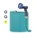 SPECILITE 25ft 304 Stainless Steel Garden Hose Metal, Heavy Duty Water Pipe with Nozzles for Yard, Outdoor - Flexible