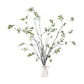 Sggvecsy 47.2’’ 4Pcs Artificial Ficus Branches Artificial Greenery Stems Faux Ficus Twig Plants Fake Leaf Spray Green Eucalyptus Branches for Vase Filler Office Home Wedding Decoration