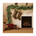 ENVEN Faux Cedar Christmas Garland with Red Berries & Pine Cones – Full Faux Winter Greenery for Holiday Mantel, Staircase, Doorway, Indoor Outdoor Christmas Décor (9FT)