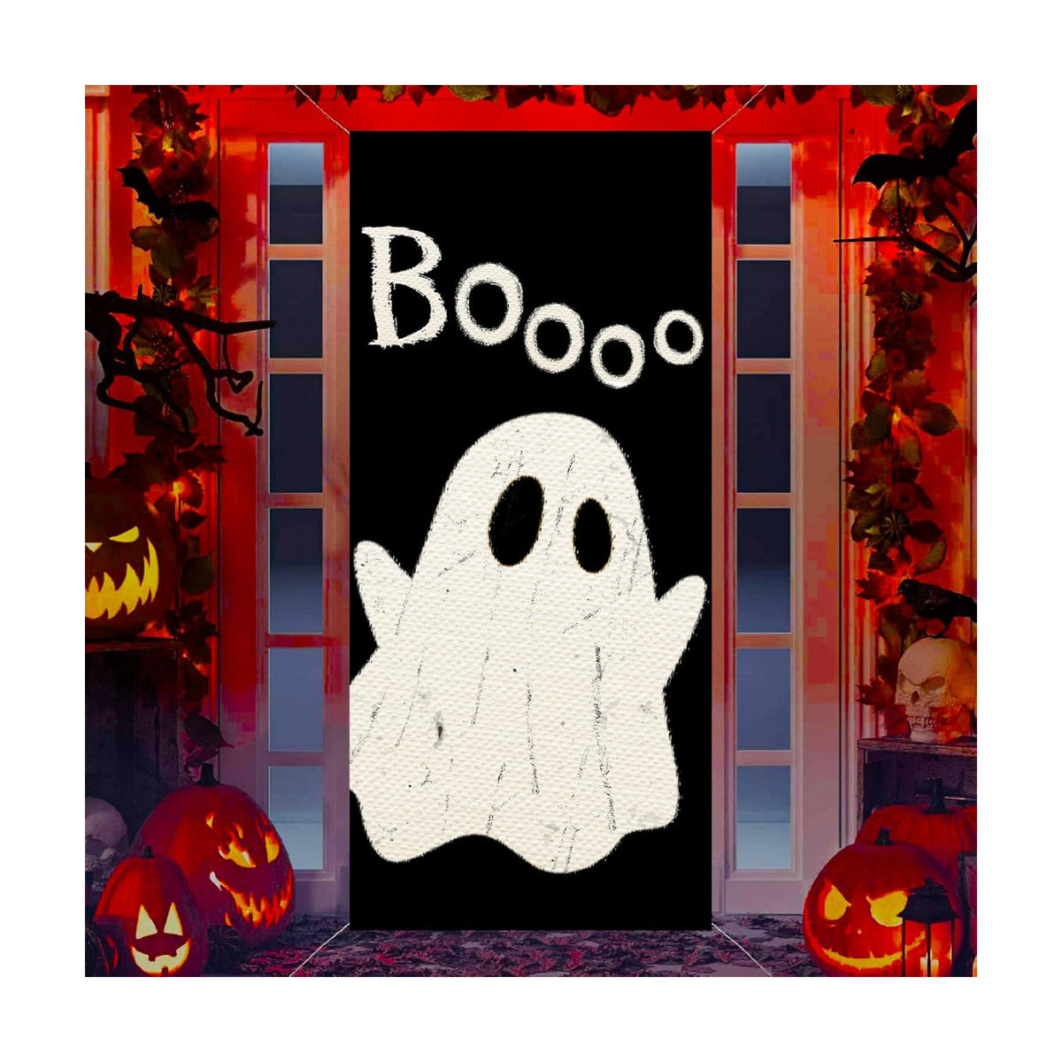 Halloween Ghost Door Cover 35.4x70.8 Inch