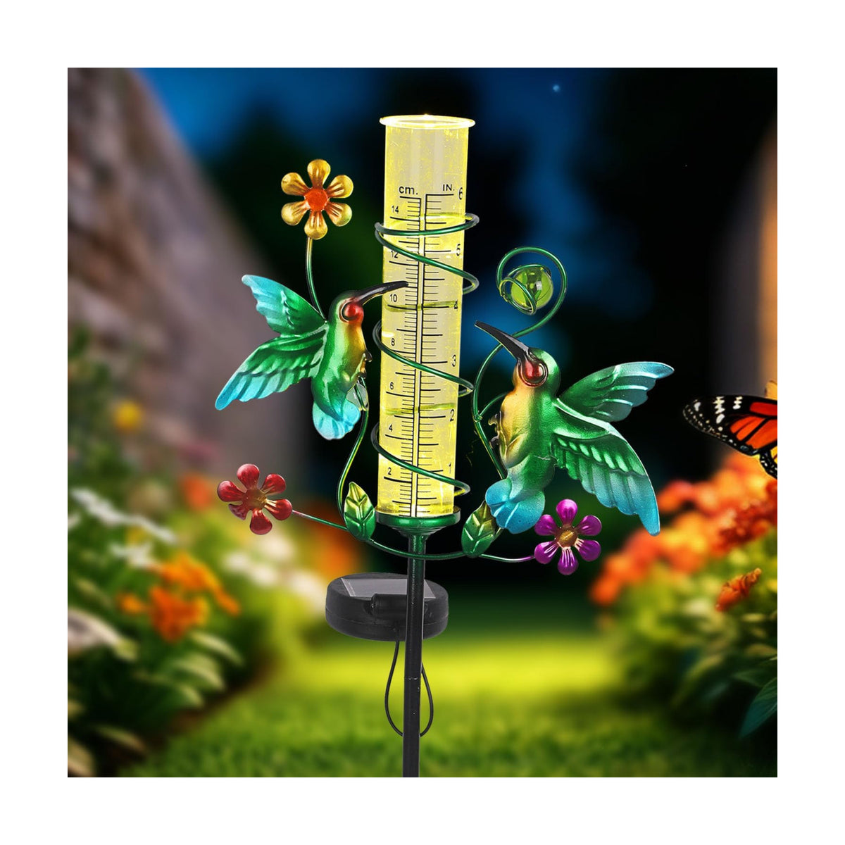 Hummingbird Rain Gauge Outdoor for Measuring Precipitation