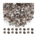 100 Pcs Snow Pine Cones, Mini Pinecones for Craft, Natural Cones Wreath, Christmas Bowl Stuff Winter Decorations Decor Accessories Party Suppliesfor Home Indoor Vase Filler