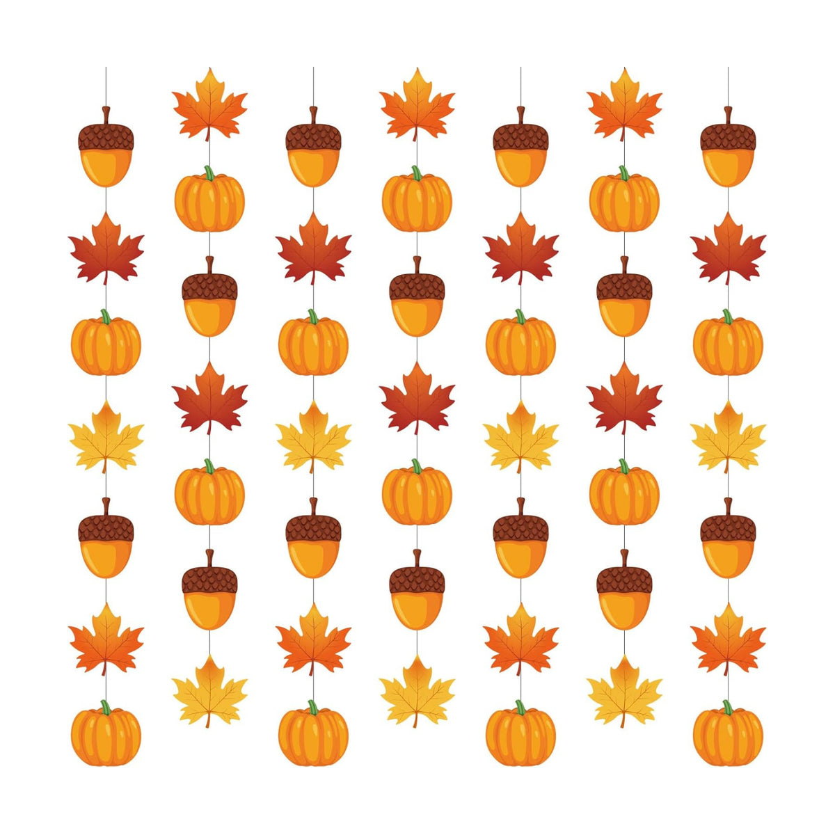 Xinnun 8 Pcs Fall Party Garland Thanksgiving Ceiling Hanging Decor
